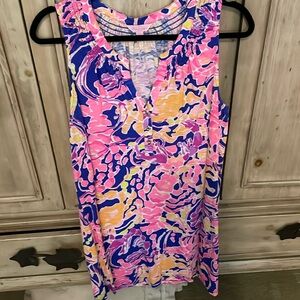 Lilly Pulitzer Womens casual cotton dress sz L
